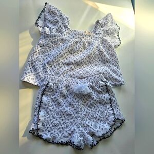 BearPaw Girls Gauze Cotton Shorts Set Size 10/12